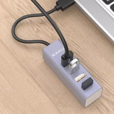 Kaku KSC-383 4x USB HUB adapter, šedý