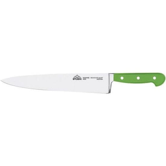 Stubai Nůž kuchyňský zelený čepel 26 cm široký kovaný