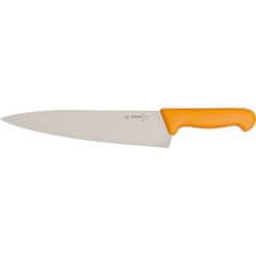 Giesser Messer Nůž kuchyňský , ergonomická rukojeť žlutá, velmi kvalitní výrobek, délka ostří 260 mm, 