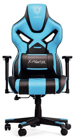 Diablo Chairs X-Fighter, černá/modrá (5902560333244)