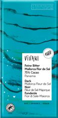 VIVANI Bio hořká čokoláda se solí Fleur de Sel 80 g