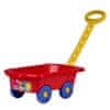 Dětský vozík Vlečka 45 cm - červený