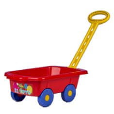BAYO Dětský vozík Vlečka 45 cm - červený