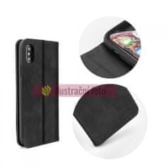FORCELL Luxusní peněženkové černé SILK pouzdro na APPLE iPhone 6 / 6S (4.7)
