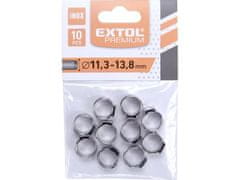 Extol Premium Hadicová spona (8865171) spona na hadici, 10ks, Ř13,8mm, INOX