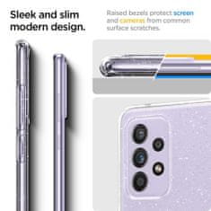 Spigen Liquid Crystal silikonový kryt na Samsung Galaxy A72, glitter průsvitný