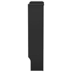 shumee Kryt na radiátor MDF černý 205 cm