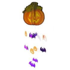 funny fashion Závěsná dekorace Halloween dýně a netopýři 70cm