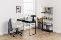 Design Scandinavia Pracovní stůl Seaford, 110 cm, MDF, černá