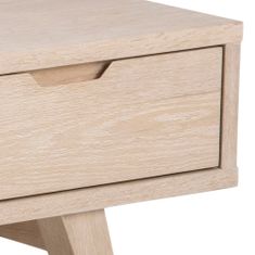 Design Scandinavia Televizní stolek A-Line, 150 cm, dřevotřísková deska, bílý dub