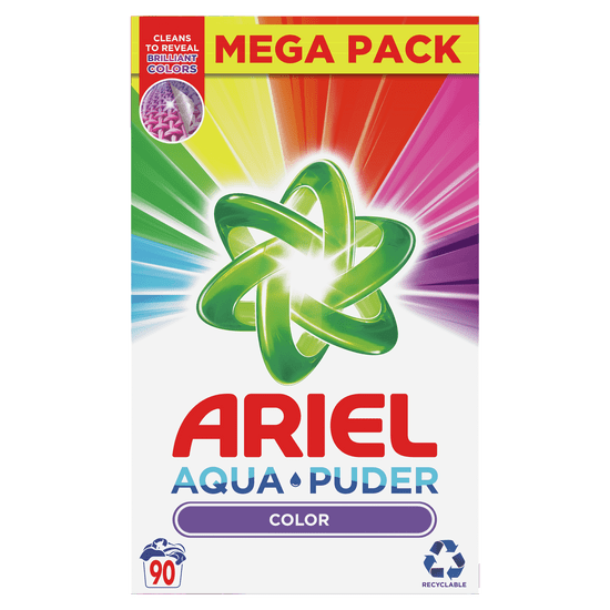 Ariel AquaPuder Color Prací Prášek 90 Praní