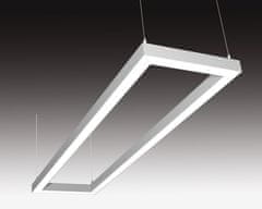 SEC SEC Stropní nebo závěsné LED svítidlo s přímým osvětlením WEGA-FRAME2-DA-DIM-DALI, 32 W, eloxovaný AL, 607 x 330 x 50 mm, 4000 K, 4260 lm 322-B-102-01-00-SP