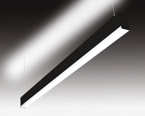 SEC SEC Závěsné LED svítidlo přímé a nepřímé osvětlení WEGA-MODULE2-FAB-DIM-DALI, 36 W, černá, 1130 x 50 x 94 mm, 3000 K, 4760 lm 320-B-503-01-02-SP