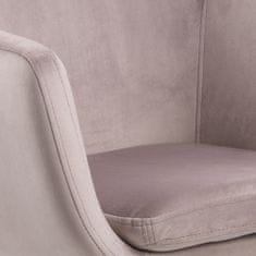 Design Scandinavia Kancelářská židle Nora, tkanina, růžová