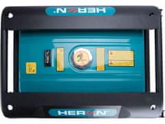 Heron elektrocentrála benzínová 15HP/6,8kW (400V), 5,5kW (230V), elektrický start, podvozek