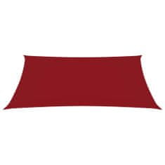 Greatstore Stínící plachta oxfordská látka obdélníková 6 x 7 m červená