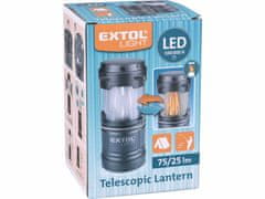Extol Light lucerna teleskopická LED, 75lm/plamen