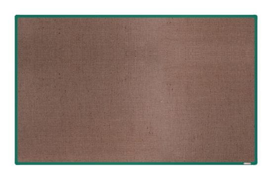 boardOK Jutová nástěnka se zeleným rámem 200 x 120 cm