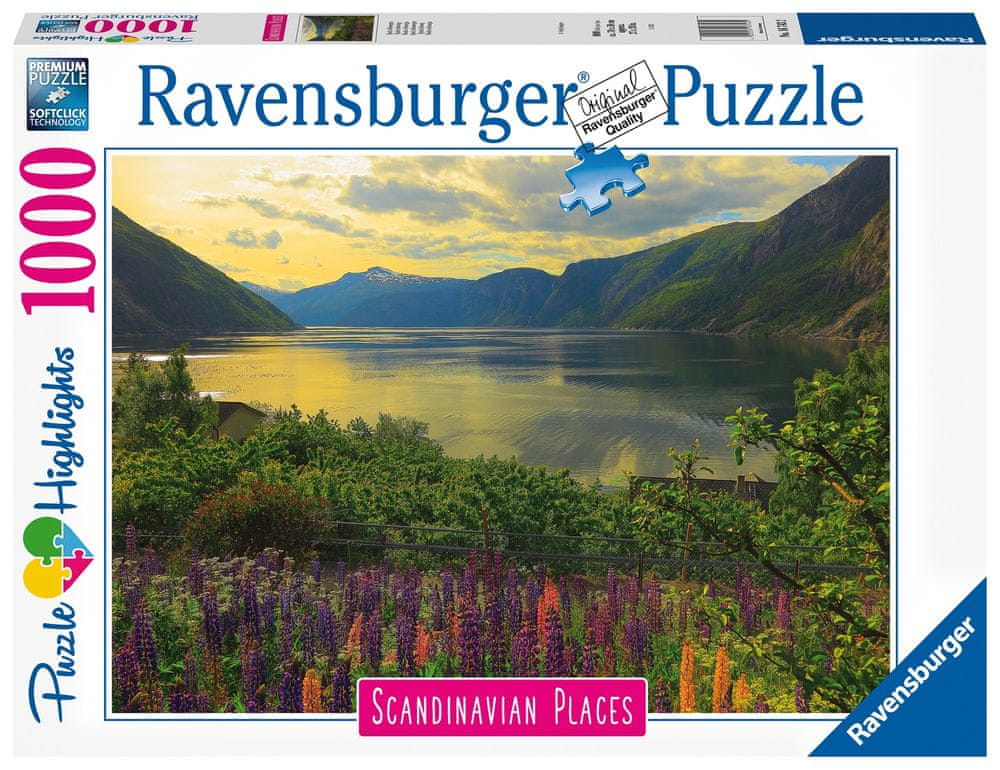 Ravensburger Puzzle 167432 Skandinávie Fjord v Norsku 1000 dílků