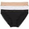 3 PACK - dámské kalhotky Bikini QD3804E-FIY (Velikost M)