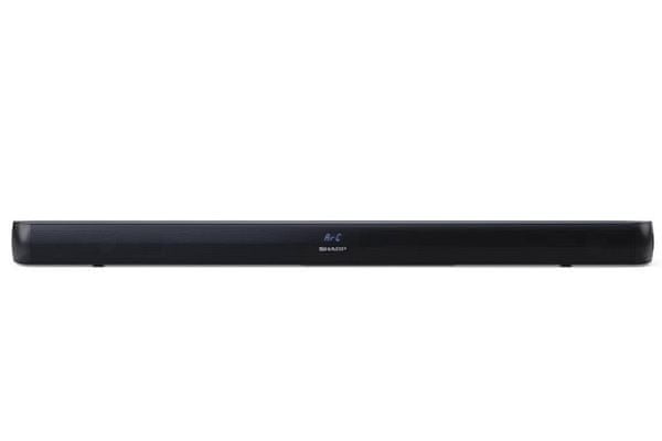  elegantní soundbar sharp HT-SB147 krásný zvuk 150w hudební výkon dálkový ovladač tlačítka na soundbaru aux in usb port hdmi arc cec digiální optický vstup ekvalizér 