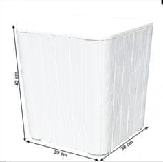 ATAN Úložný box / příruční stolek IBLIS - bílý
