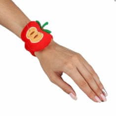 Kraftika Jehelníček na ruku, náramek, motiv - červené jablko