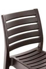 BHM Germany Barová židle Ares, plast, hnědá