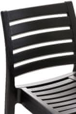 BHM Germany Barová židle Ares, plast, černá