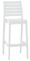 BHM Germany Barová židle Ares, plast, bílá