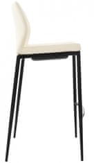 BHM Germany Barová židle Matola, syntetická kůže, krémová
