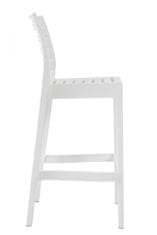 BHM Germany Barová židle Ares, plast, bílá