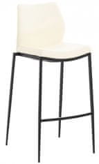 BHM Germany Barová židle Matola, syntetická kůže, krémová