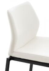 BHM Germany Barová židle Matola, syntetická kůže, bílá