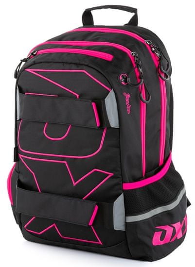 Oxybag Studentský batoh OXY Sport BLACK LINE pink