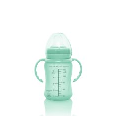 Everyday Baby hrneček sklo se silikonovým obalem Healthy+ 150 ml Mint Green