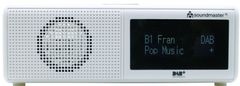Soundmaster UR8350WE, radiobudík s DAB +, USB, bílá/šedá