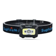 Superfire X30 LED čelovka s bezkontaktním spínačem 500lm, černá