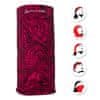 Multifunkční šátek WIND 02, růžová/černá