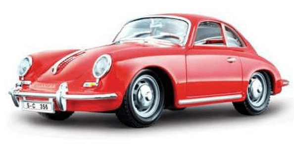 BBurago 1:24 Porsche 356B Coupe (1961) Red