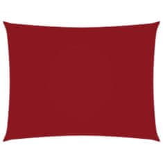 Greatstore Stínící plachta oxfordská látka obdélníková 6 x 7 m červená