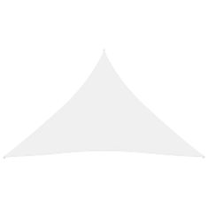 Greatstore Stínící plachta oxfordská látka trojúhelníková 3 x 3 x 3 m bílá