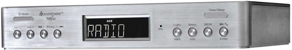 Levně Soundmaster UR2045SI, kuchyňské rádio, stříbrná