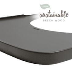 Hauck Alpha wooden tray Charcoal