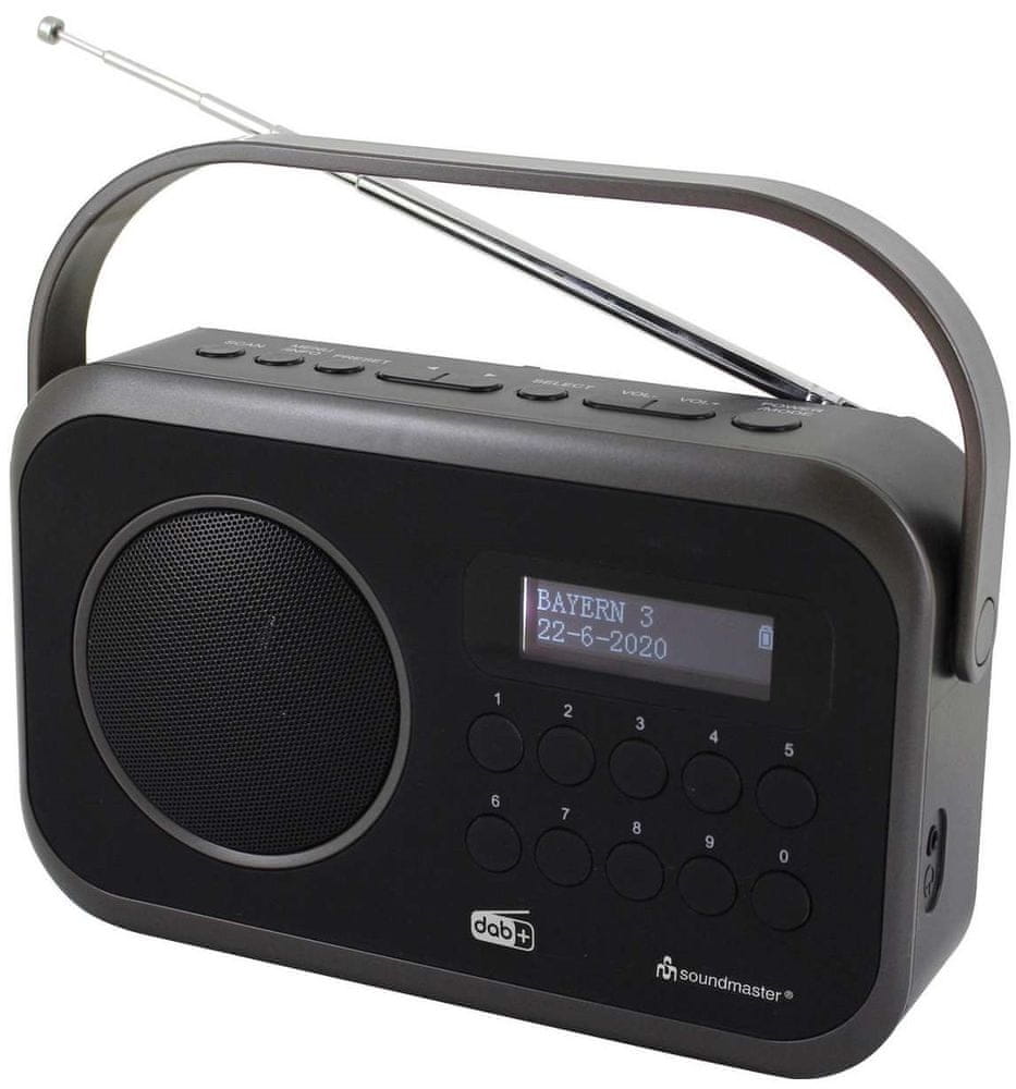 Soundmaster DAB270SW, DAB+/FM rádio, černá