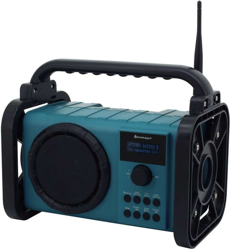 Soundmaster DAB80, DAB+/FM rádio, černá/modrá - zánovní