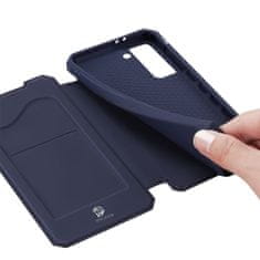 Dux Ducis Skin X knížkové kožené pouzdro na Samsung Galaxy S21 Plus 5G, modré