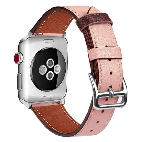 BStrap Leather Rome řemínek na Apple Watch 42/44/45mm, Apricot