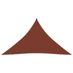 Greatstore Stínící plachta oxfordská látka trojúhelník 4x4x5,8 m cihlová
