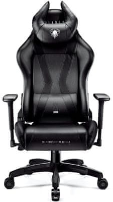 Diablo-Chairs X-Horn 2.0, černá (5902560336993) herní ergonomická židle hybridní nastavitelné područky tichá kolečka